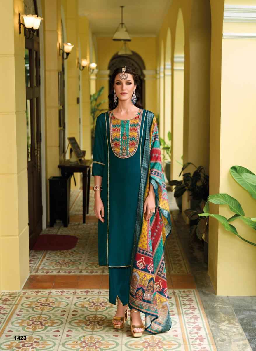 Lady Leela Zeenat Vichitra Silk Readymade Suit (6 pcs Catalogue)
