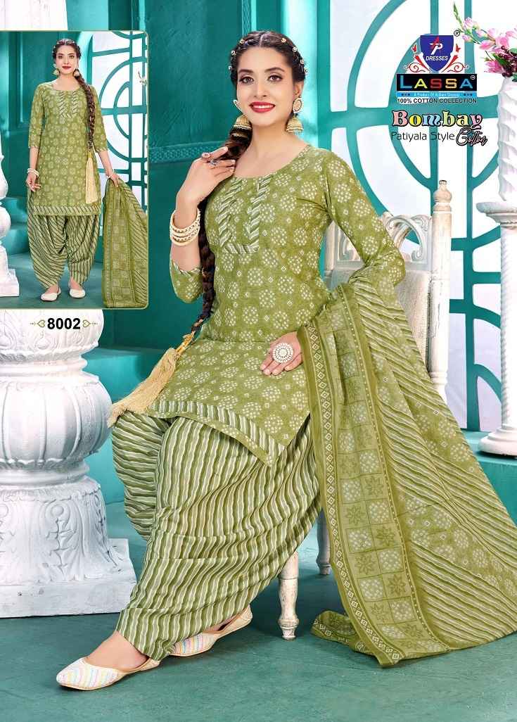 Lassa Bombey Patiyala Style Vol 8 Cotton Dress Material Wholesale Online Mumbai