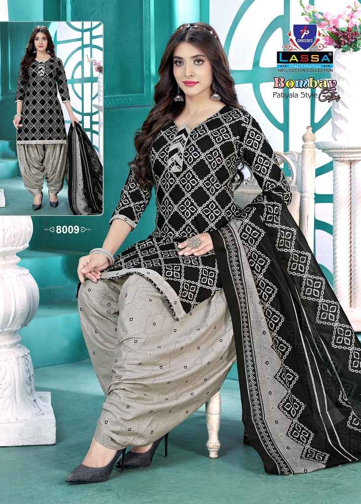Lassa Bombey Patiyala Style Vol 8 Cotton Dress Material Wholesale Online Mumbai