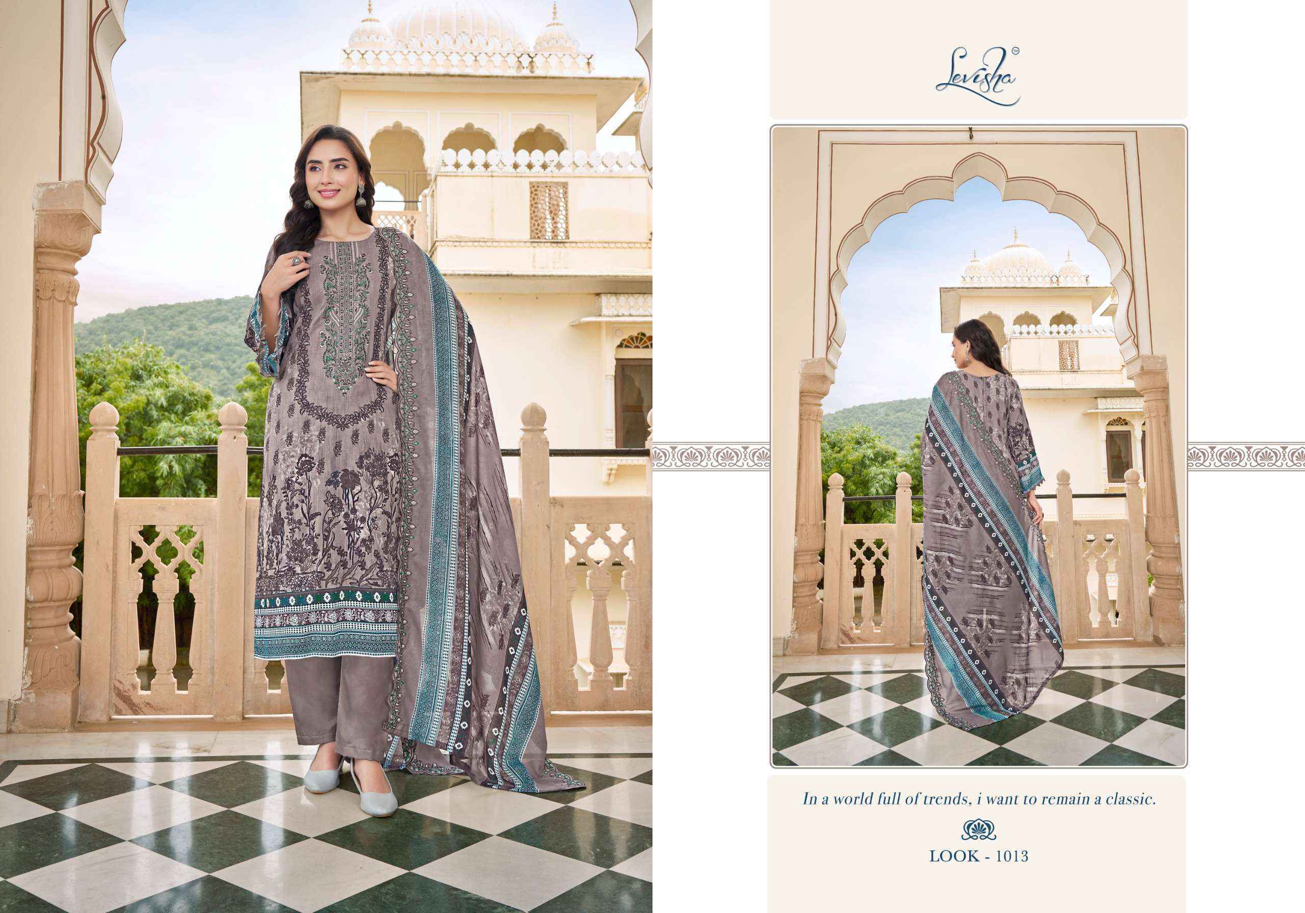 Levisha Guzarish Nx Lawn Cotton Dress Material (6 pcs Catalogue)