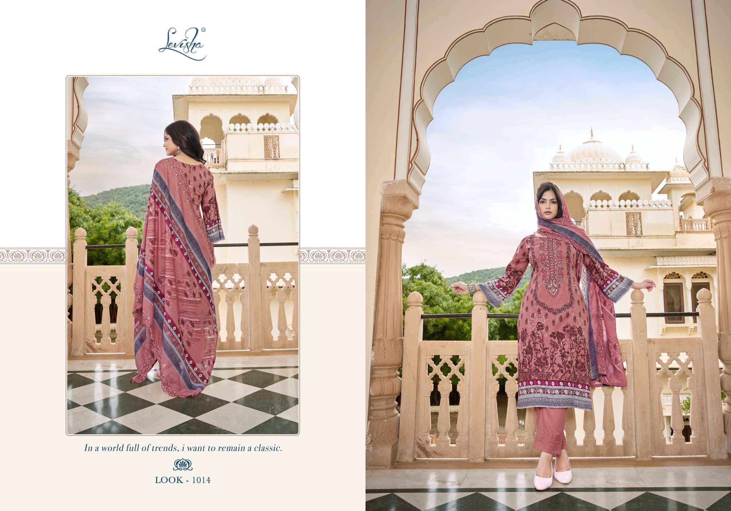 Levisha Guzarish Nx Lawn Cotton Dress Material (6 pcs Catalogue)