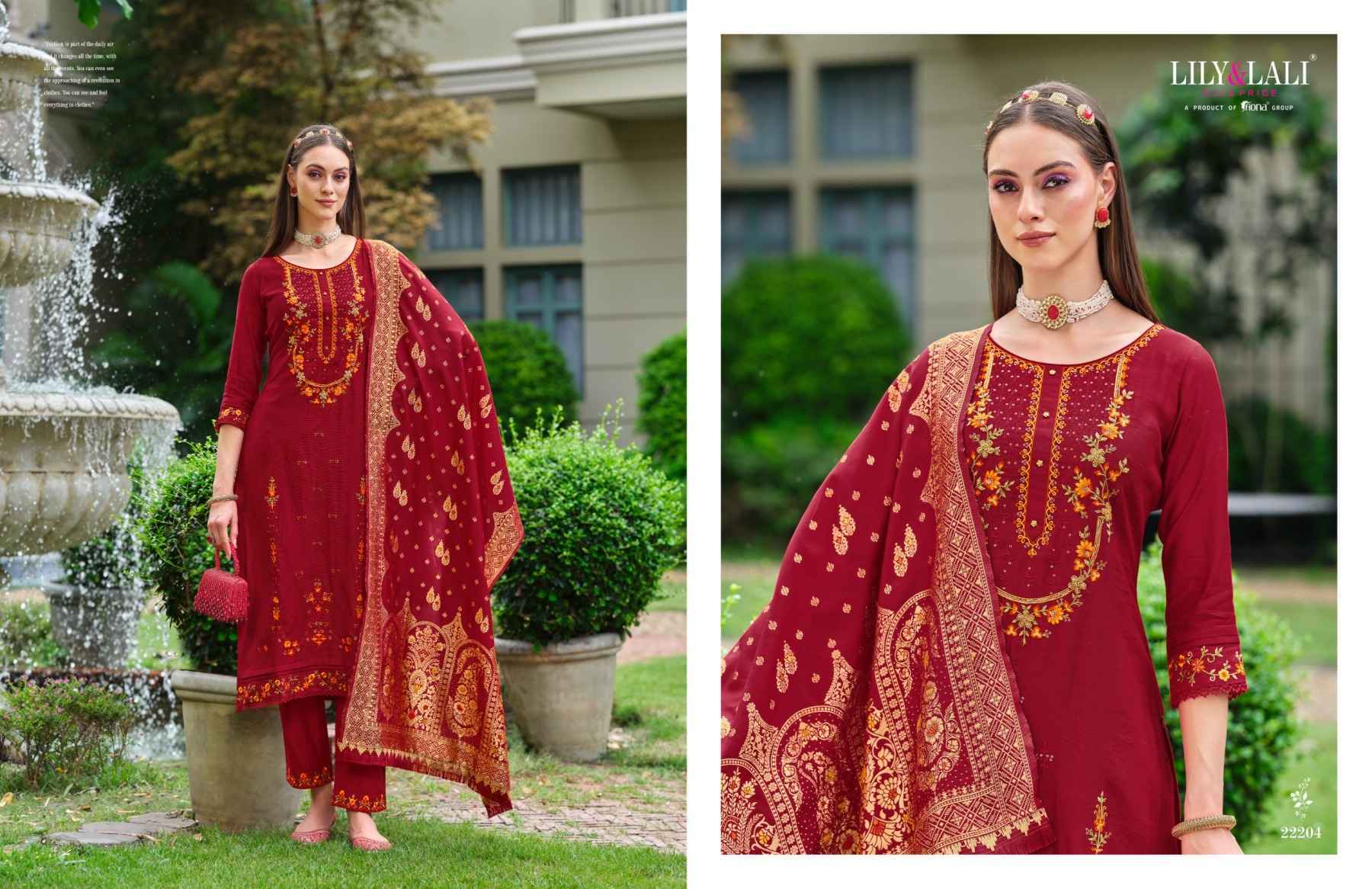 Lily & Lali Hasmeena Vol-4 Viscose Readymade Suit (6 pcs Catalogue)