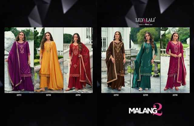 Lily & Lali Malang Vol-2 Silk Readymade Suit (6 pcs Catalogue)
