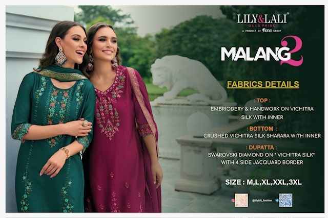 Lily & Lali Malang Vol-2 Silk Readymade Suit (6 pcs Catalogue)