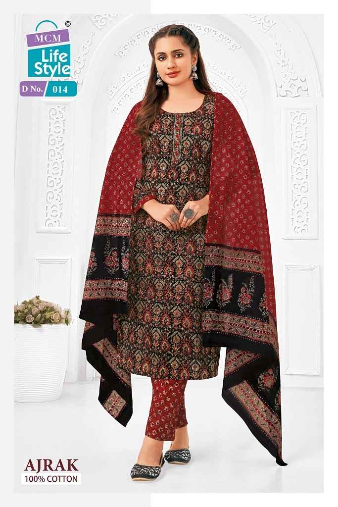 MCM Ajrak Vol-1 Cotton Dress Material (10 pcs Catalogue)