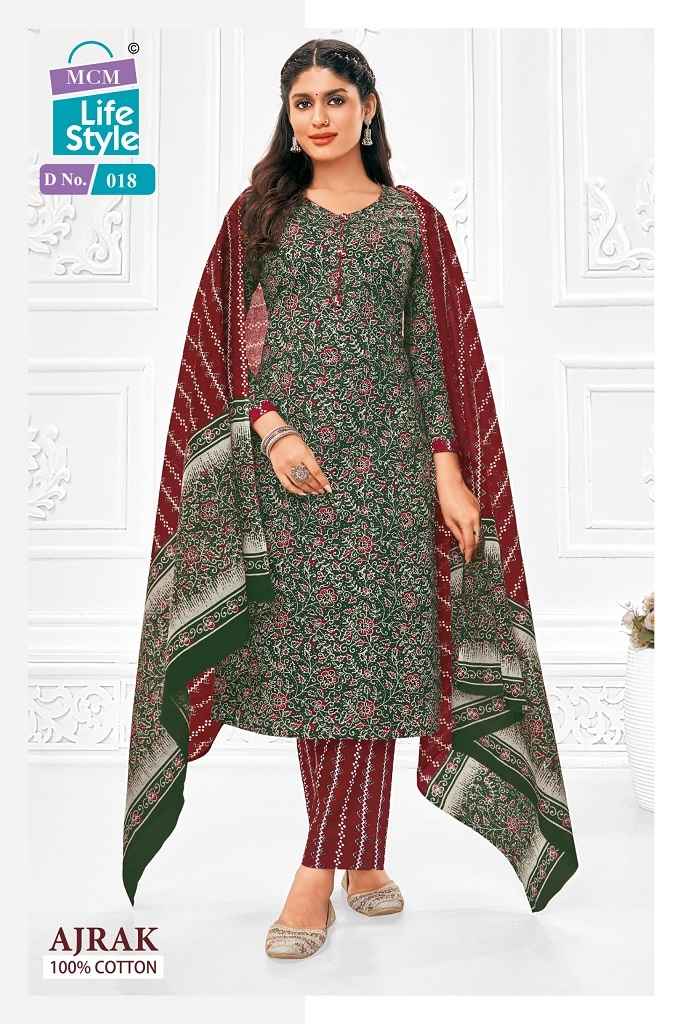 MCM Ajrak Vol-1 Cotton Dress Material (10 pcs Catalogue)