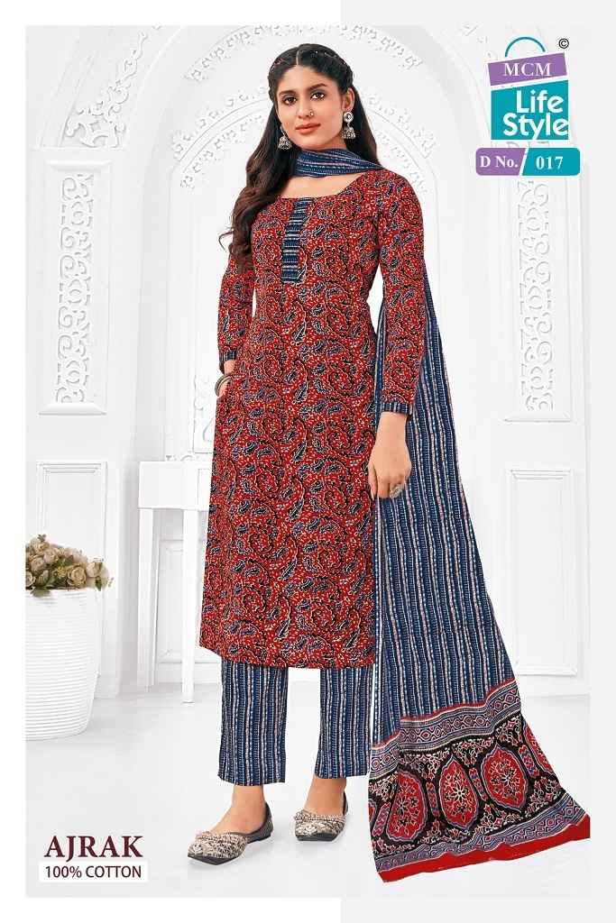 MCM Ajrak Vol-1 Cotton Dress Material (10 pcs Catalogue)