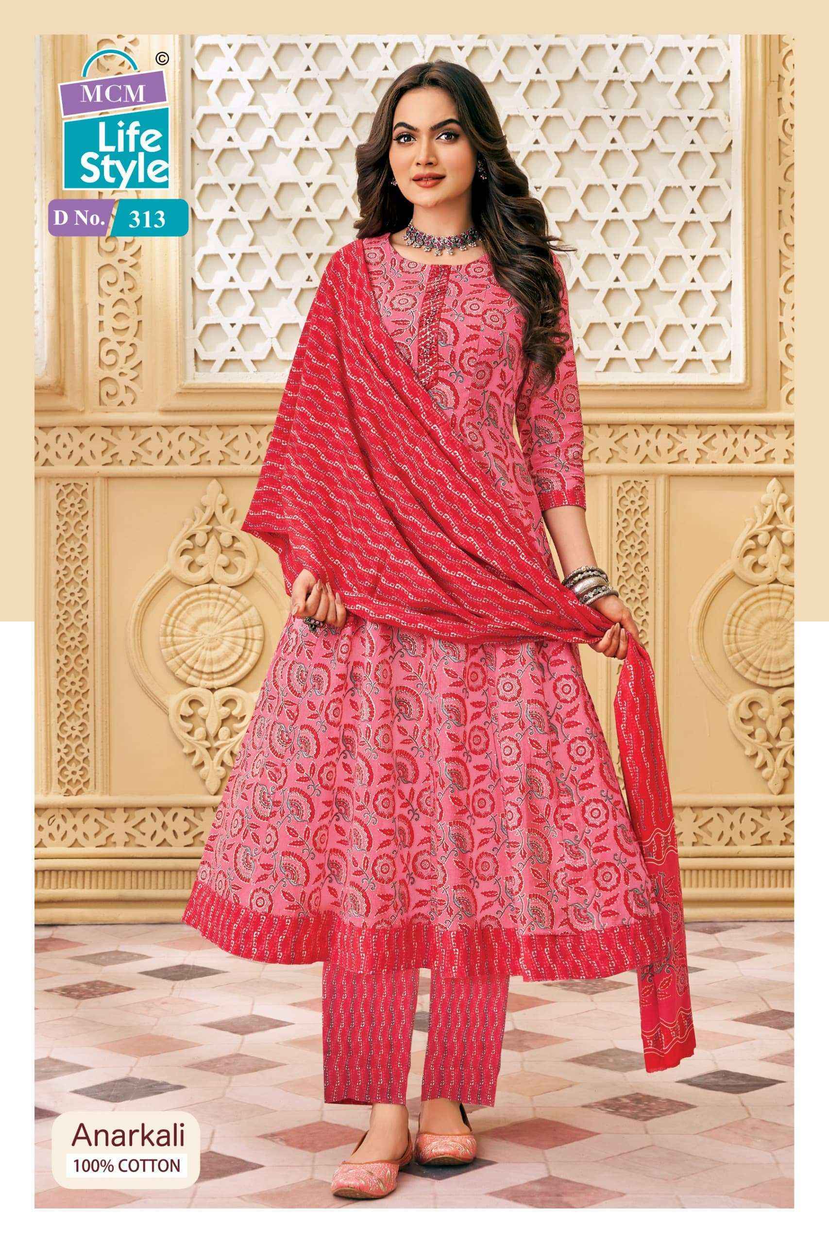 MCM Lifestyle Anarkali Vol-3 Cotton Readymade Suit (10 pcs Catalogue)