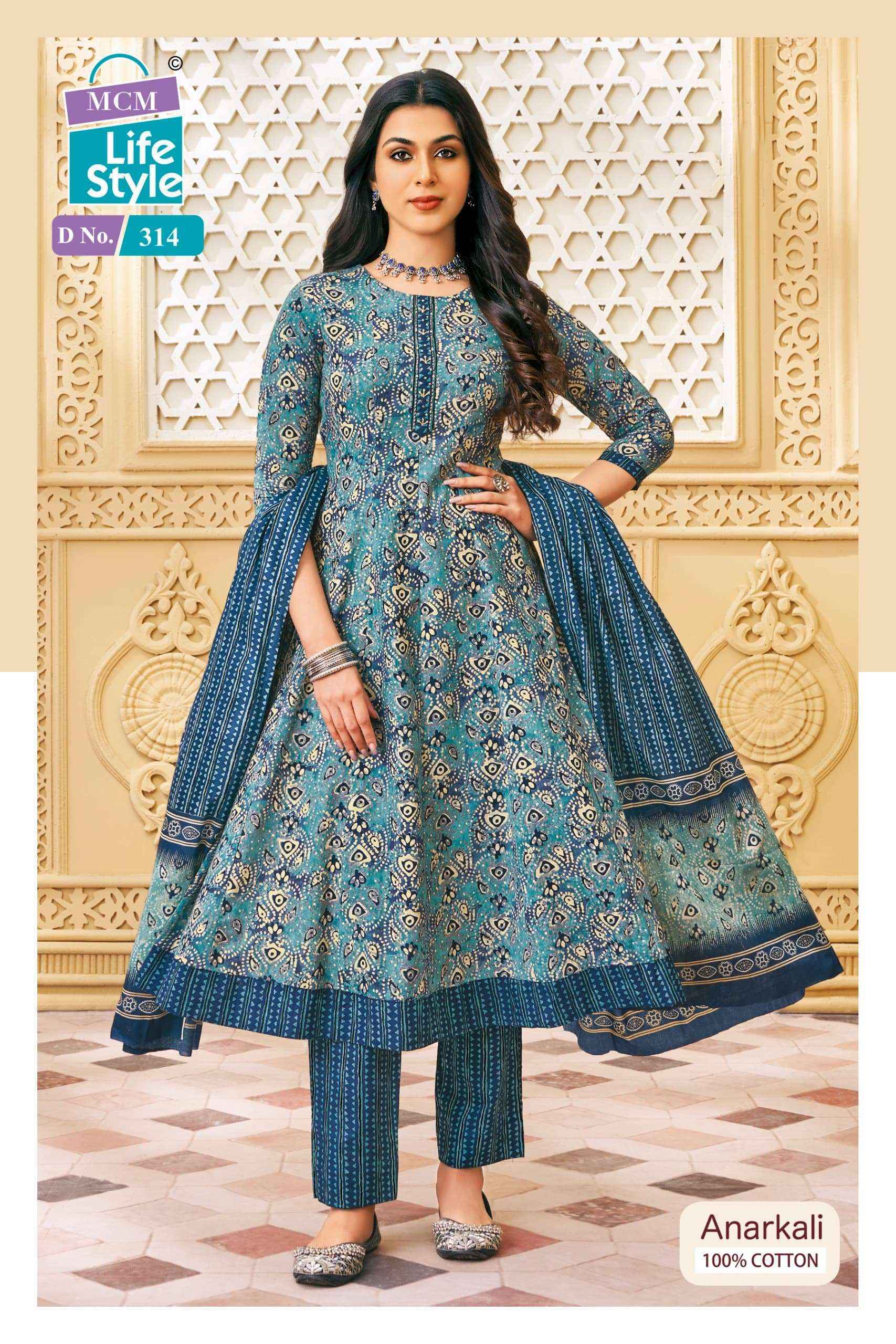 MCM Lifestyle Anarkali Vol-3 Cotton Readymade Suit (10 pcs Catalogue)