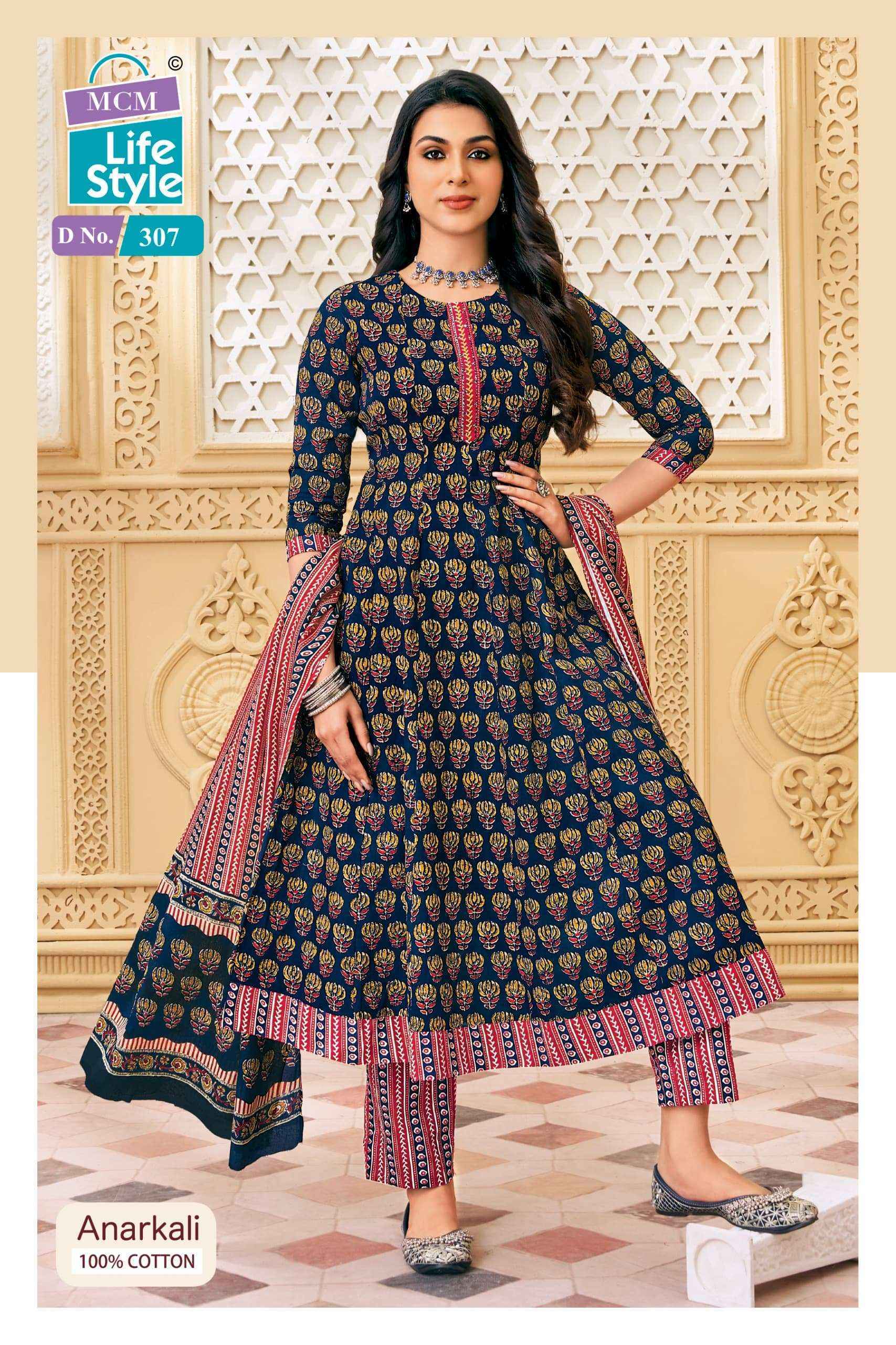 MCM Lifestyle Anarkali Vol-3 Cotton Readymade Suit (10 pcs Catalogue)