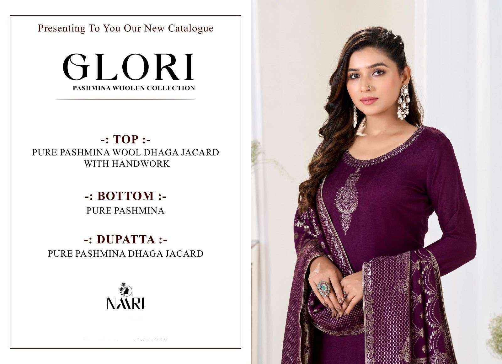 Naari Glori Pashmina Jacquard Dress Material (4 pcs Catalogue)