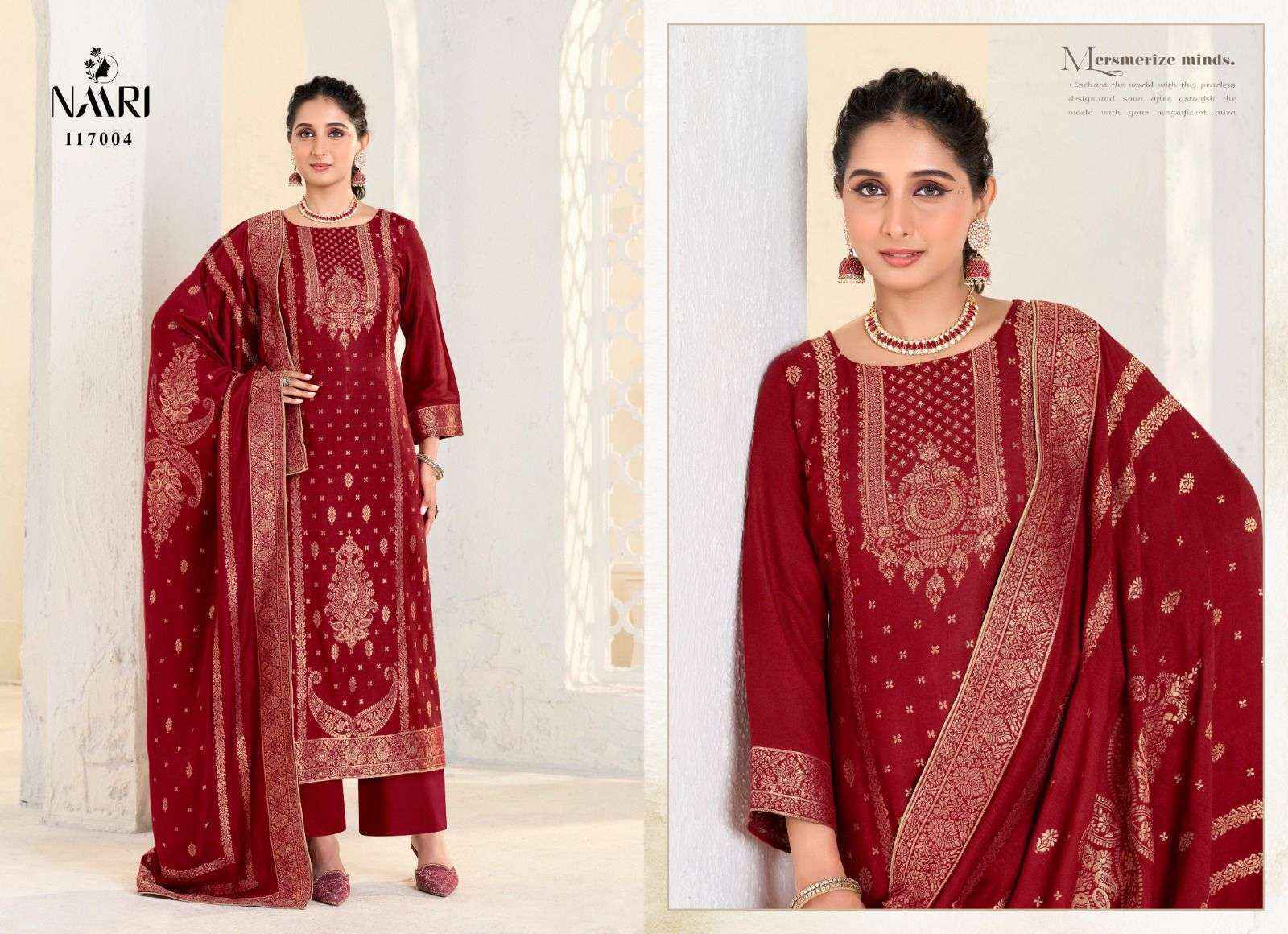 Naari Gulistan Pashmina Jacquard Dress Material (4 pcs Catalogue)