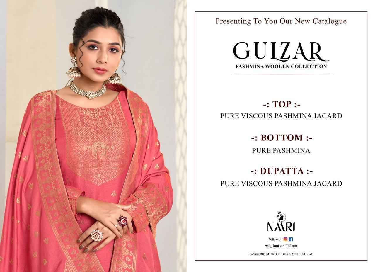 Naari Gulzar Viscose Pashmina Dress Material (4 pcs Catalogue)