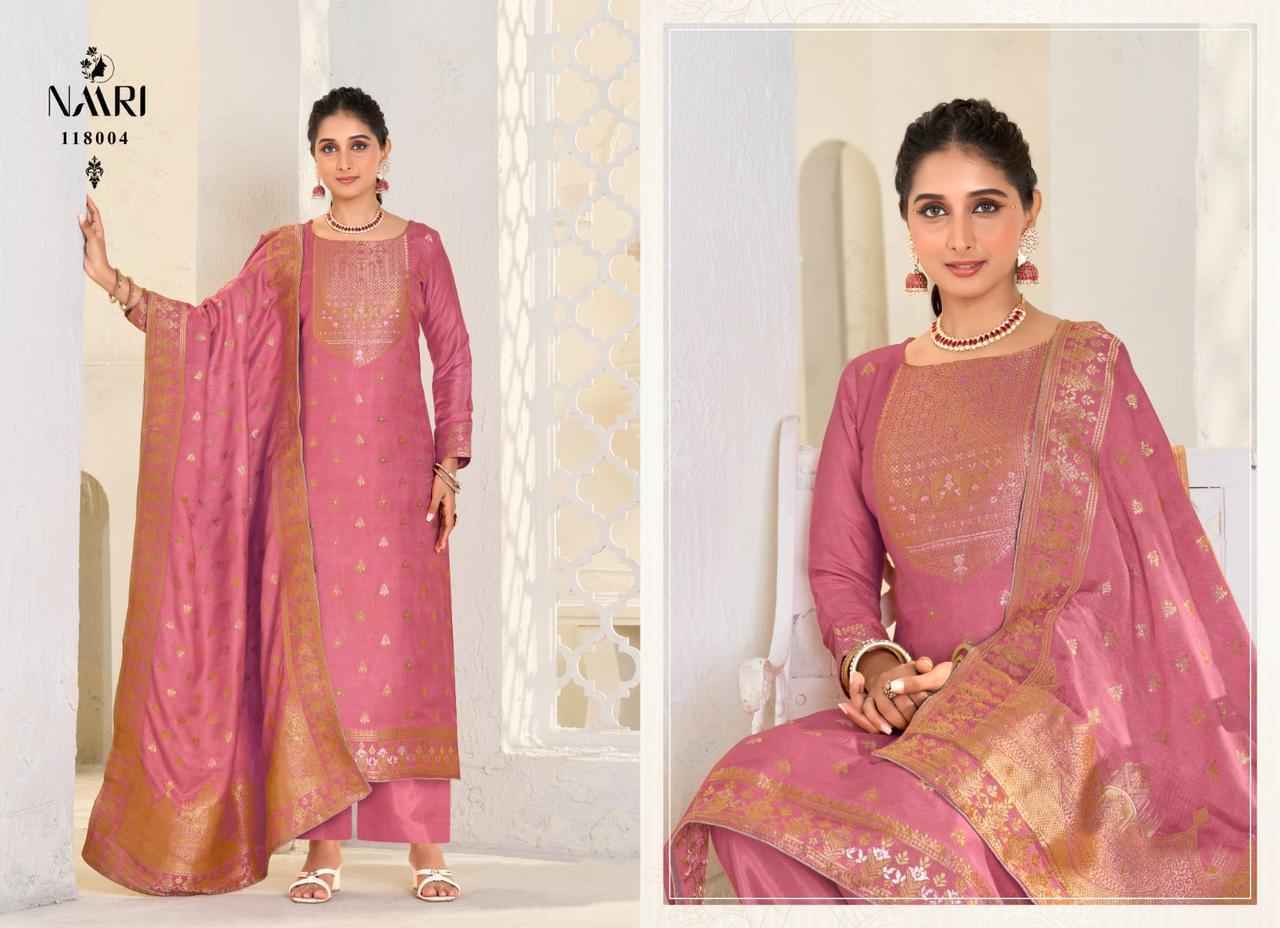 Naari Gulzar Viscose Pashmina Dress Material (4 pcs Catalogue)