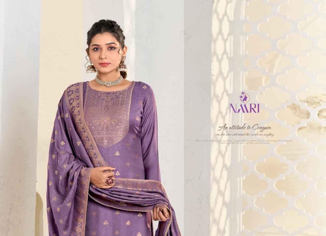 Naari Gulzar Viscose Pashmina Dress Material (4 pcs Catalogue)