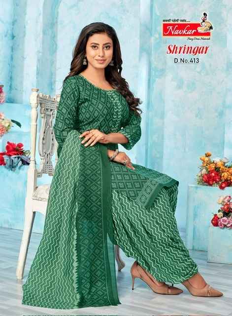 Navkar Shringar Vol-4 Mix Cotton Readymade Suit (16 pcs Catalogue)