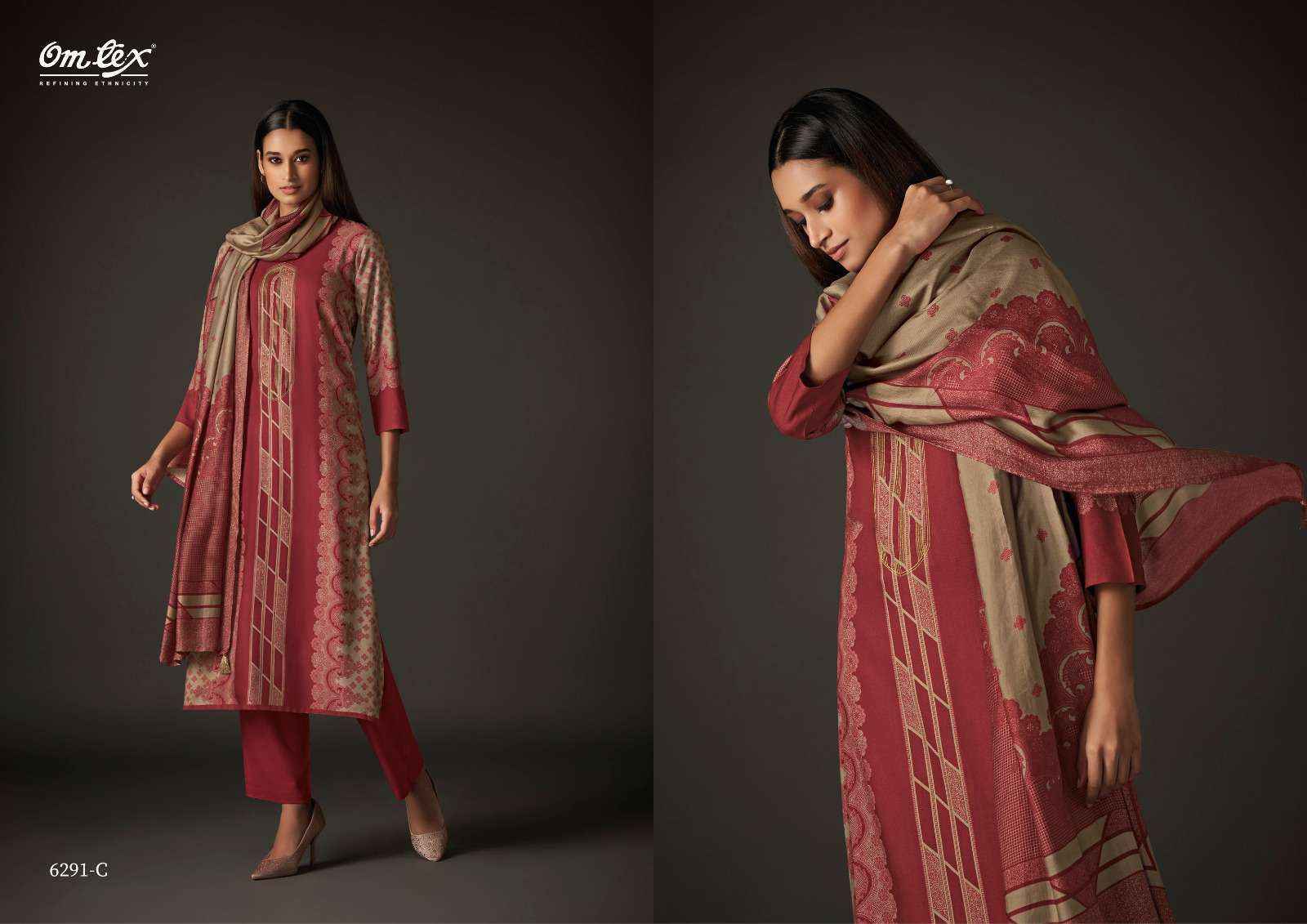 Omtex Desi Dazzle Pashmina Dress Material (4 pcs Catalogue)