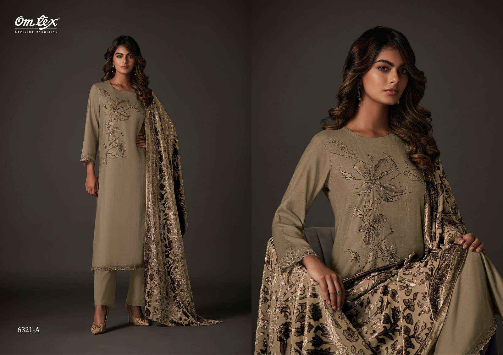 Omtex Nimaya Pashmina Dress Material (4 pcs Catalogue)