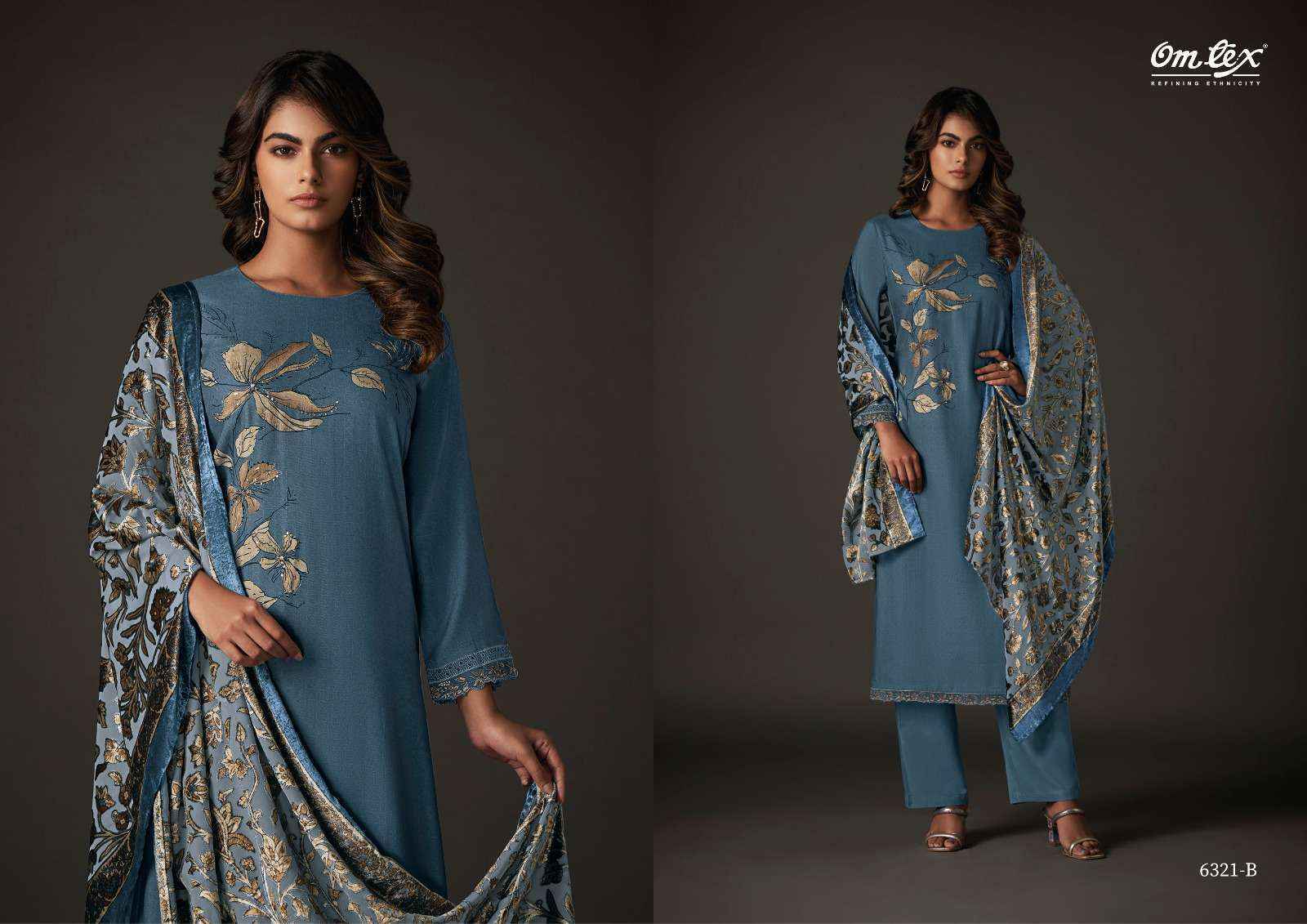 Omtex Nimaya Pashmina Dress Material (4 pcs Catalogue)