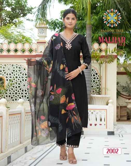Passion Tree Malhar Vol-2 Romal Silk Readymade Suit (8 pcs Catalogue)