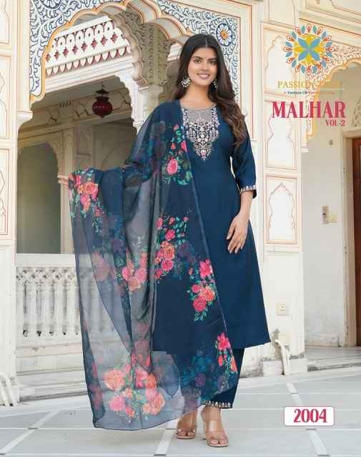 Passion Tree Malhar Vol-2 Romal Silk Readymade Suit (8 pcs Catalogue)