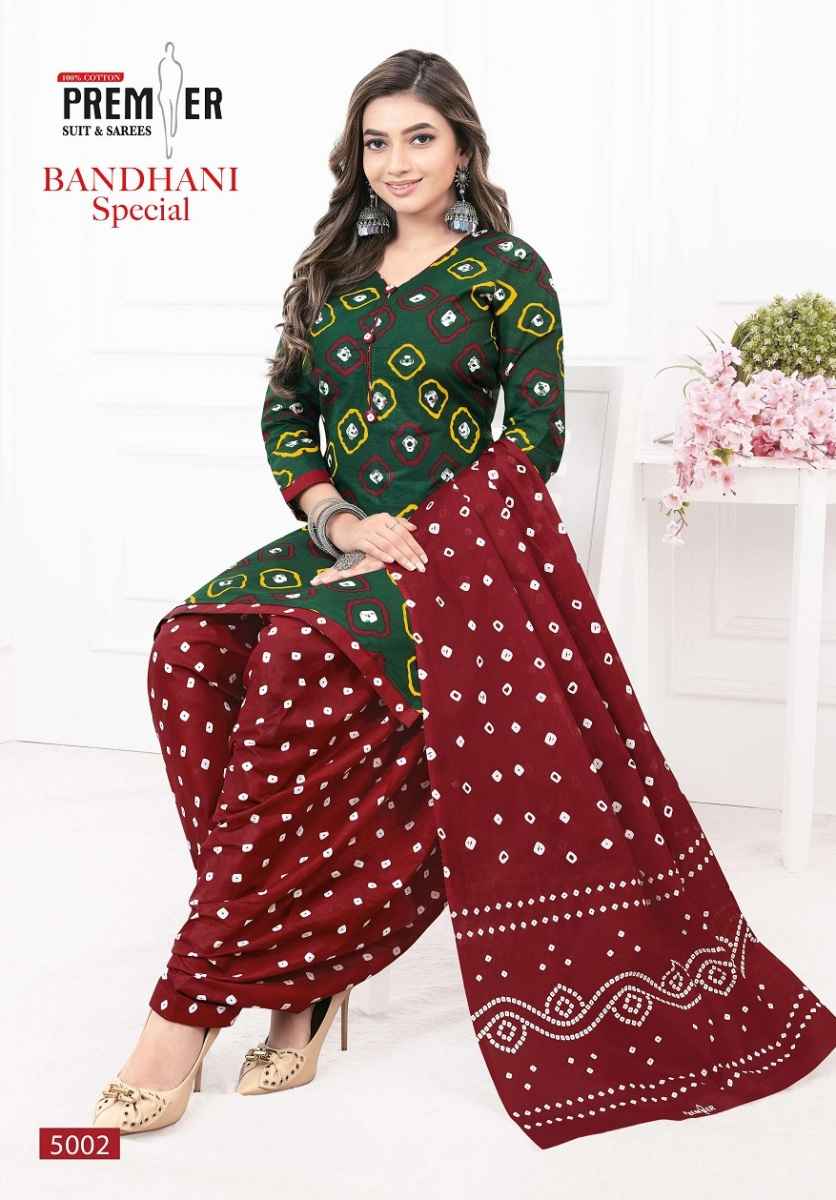 Premier Bandhani Special Vol-5 Cotton Readymade Suit (10 pcs Catalogue)