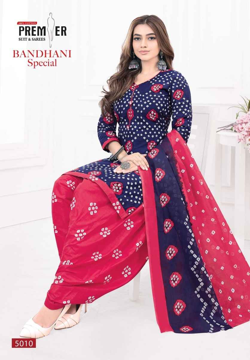 Premier Bandhani Special Vol-5 Cotton Readymade Suit (10 pcs Catalogue)