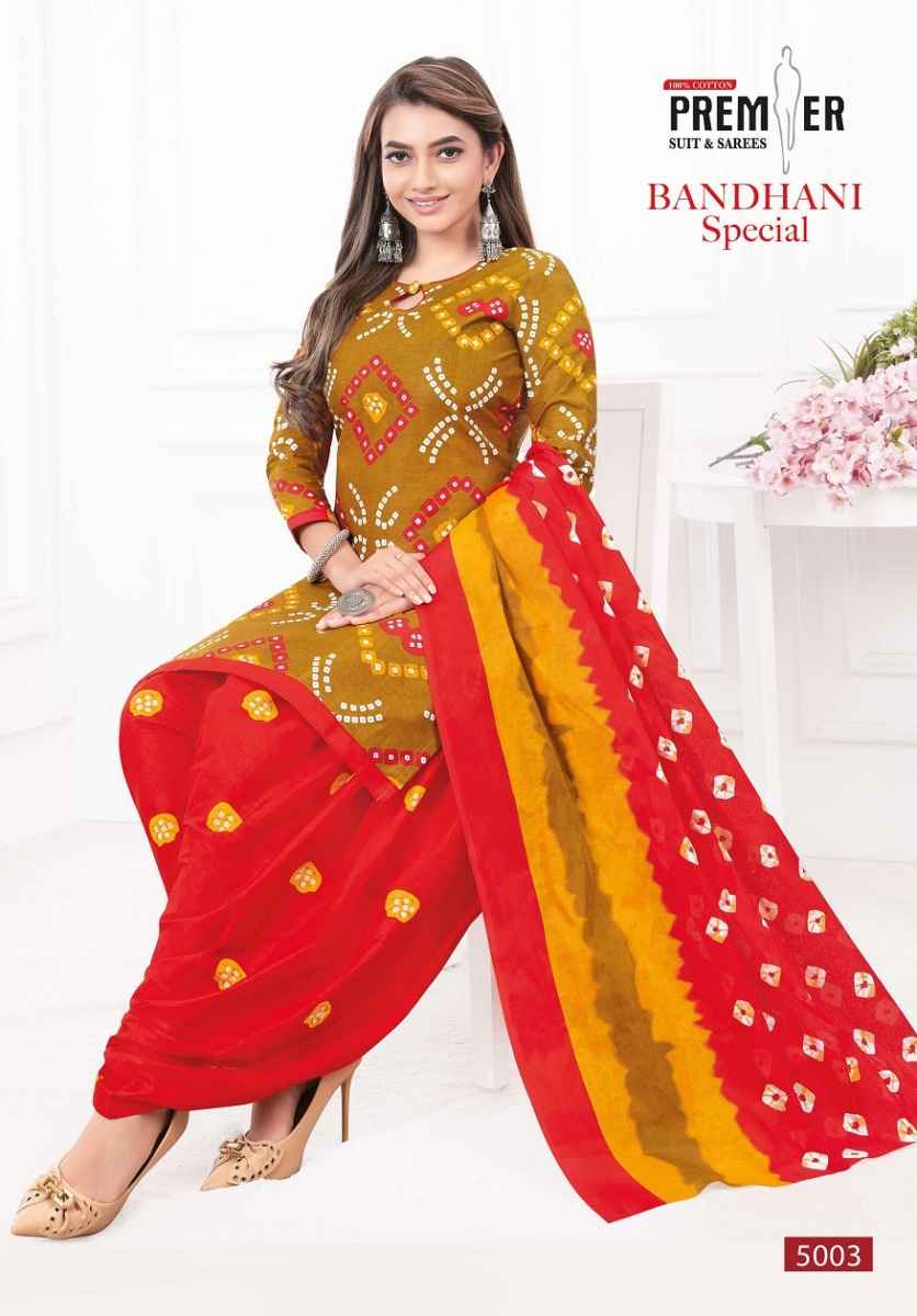 Premier Bandhani Special Vol-5 Cotton Readymade Suit (10 pcs Catalogue)