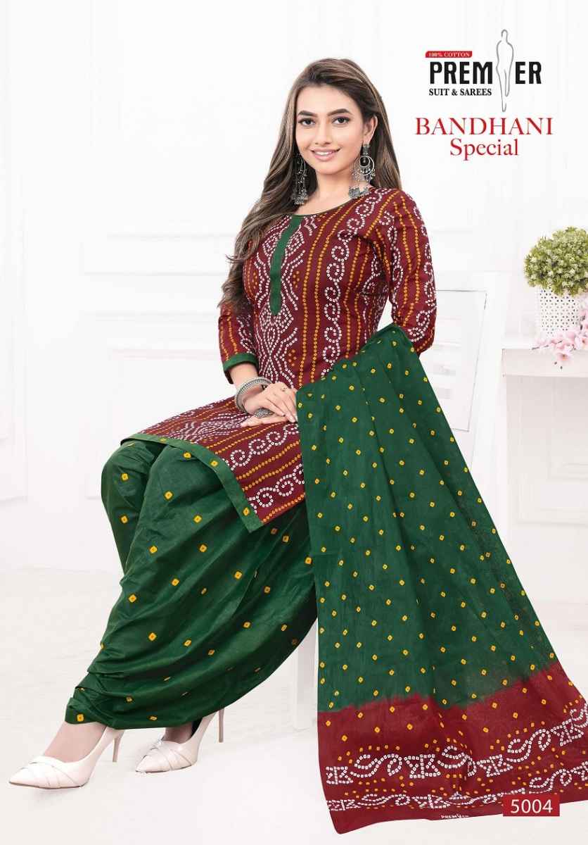 Premier Bandhani Special Vol-5 Cotton Readymade Suit (10 pcs Catalogue)