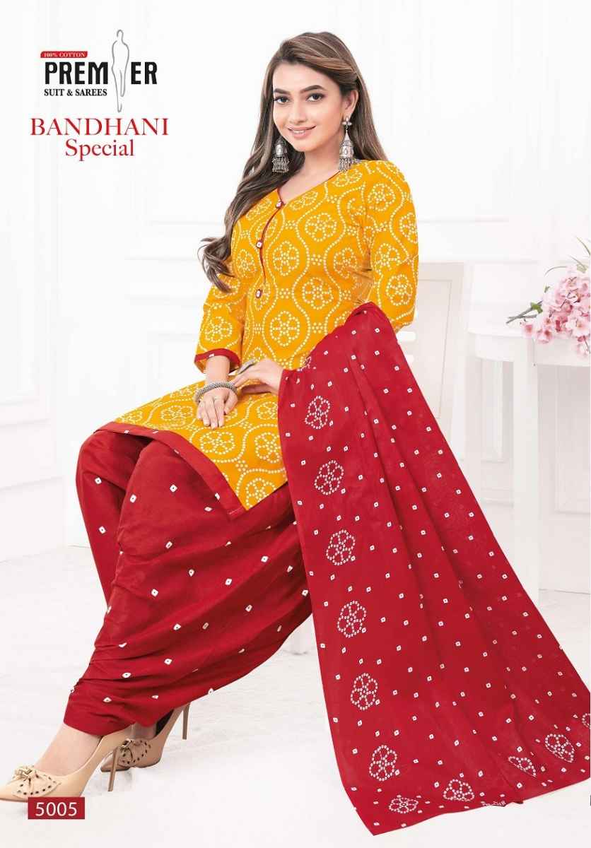 Premier Bandhani Special Vol-5 Cotton Readymade Suit (10 pcs Catalogue)
