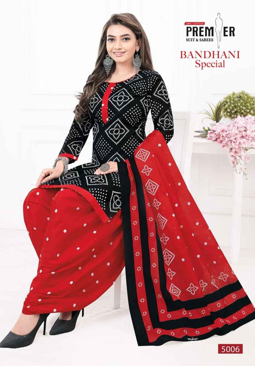 Premier Bandhani Special Vol-5 Cotton Readymade Suit (10 pcs Catalogue)