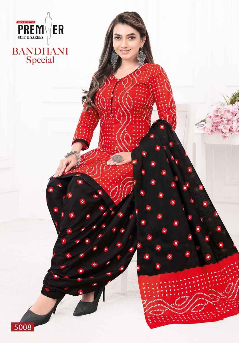 Premier Bandhani Special Vol-5 Cotton Readymade Suit (10 pcs Catalogue)