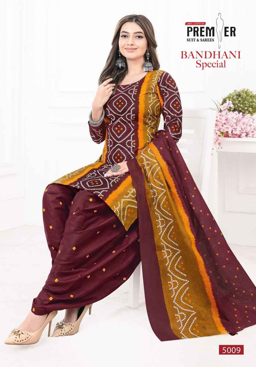 Premier Bandhani Special Vol-5 Cotton Readymade Suit (10 pcs Catalogue)