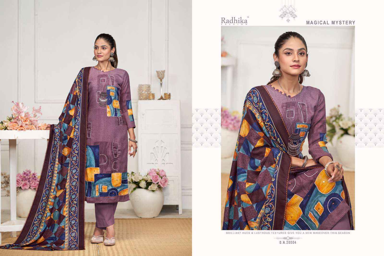 Radhika Fashion Rehnuma Pashmina Dress Material (4 pcs Catalogue)