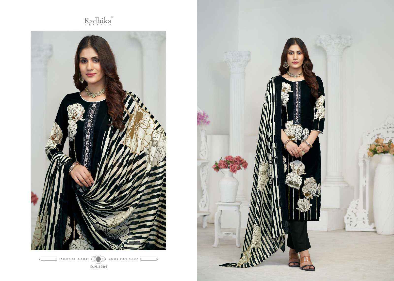 Radhika Fashion Sumyra Amyra Pashmina Dress Material (4 pcs Catalogue)