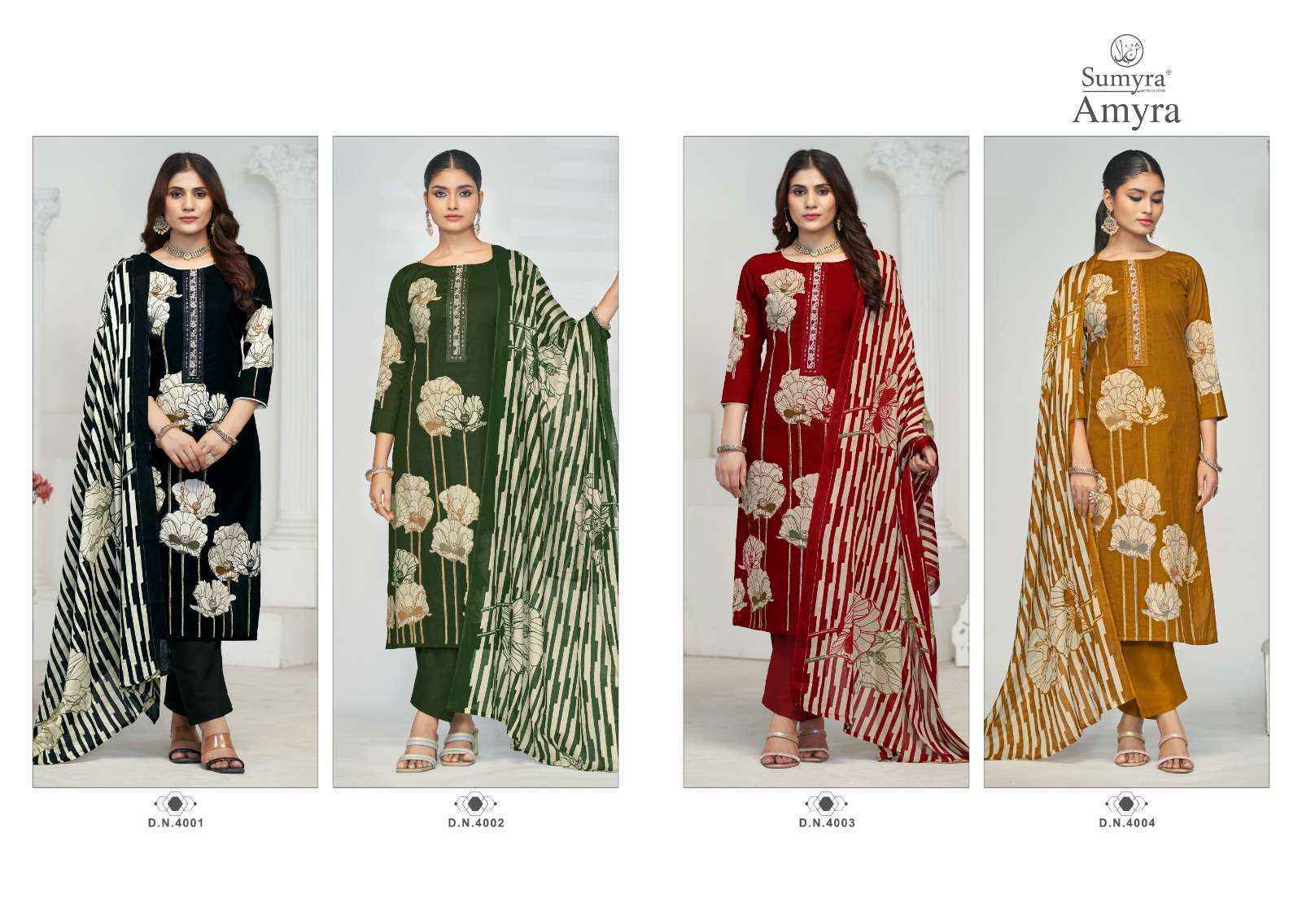 Radhika Fashion Sumyra Amyra Pashmina Dress Material (4 pcs Catalogue)