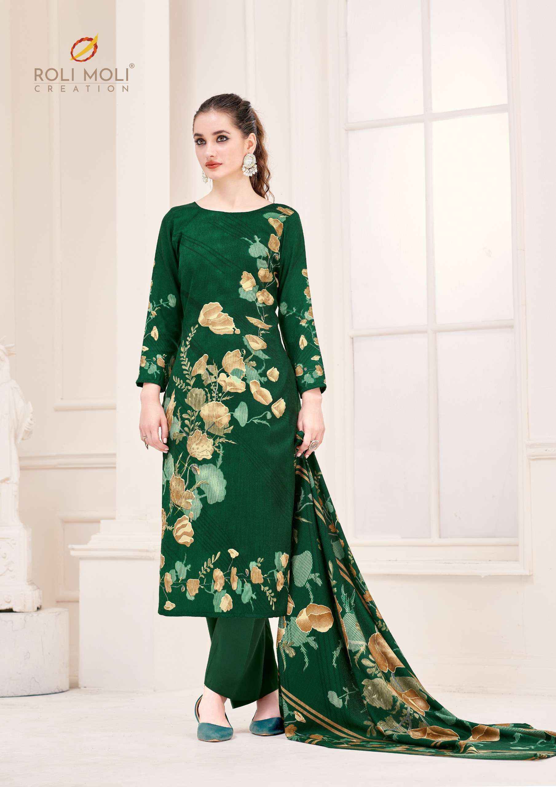 Roli Moli Nusrat Pashmina Dress Material (8 pcs Catalogue)