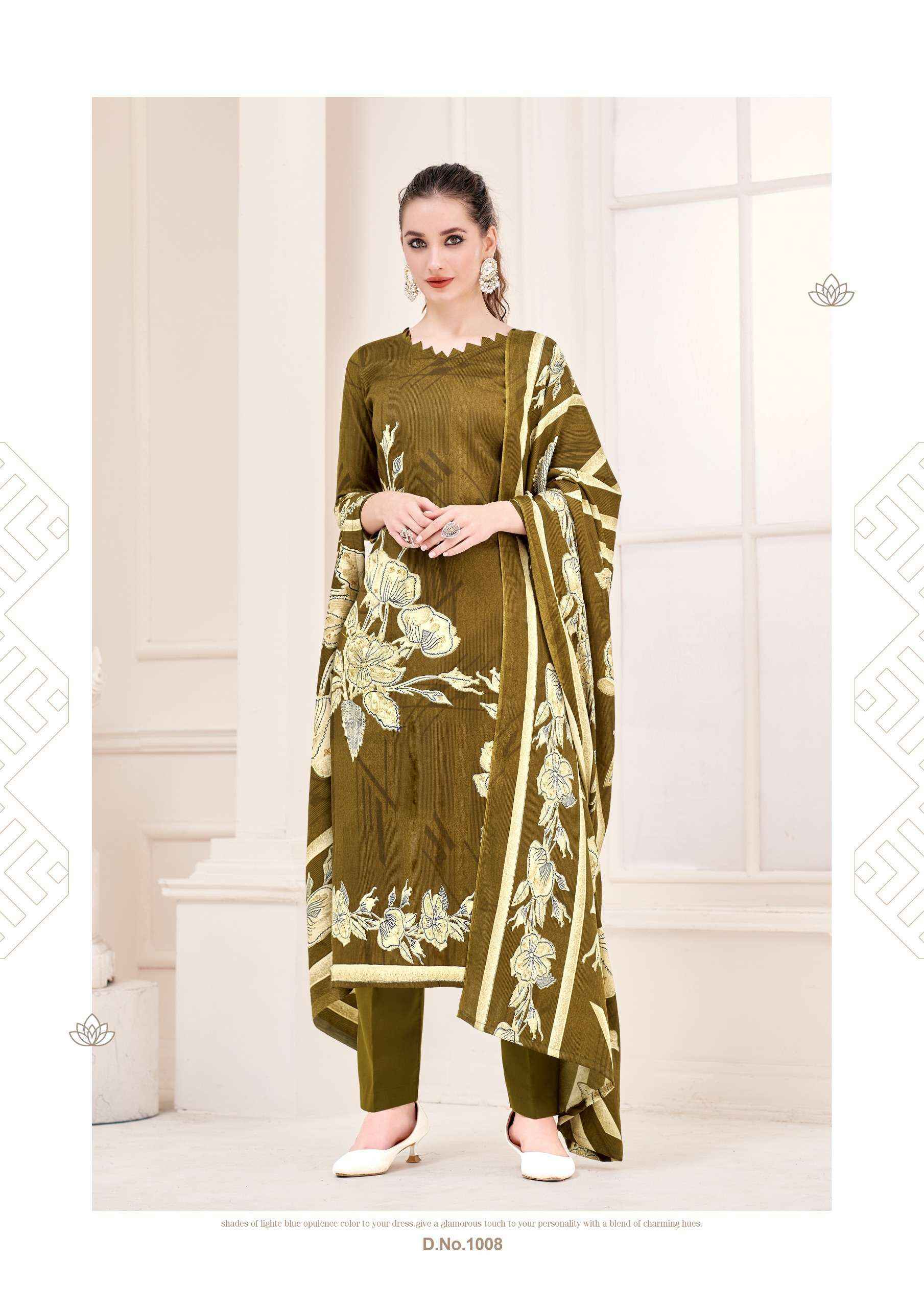 Roli Moli Nusrat Pashmina Dress Material (8 pcs Catalogue)