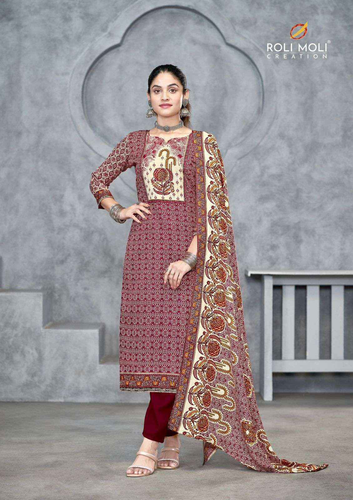 Roli Moli Shagun Pashmina Dress Material (8 pcs Catalogue)