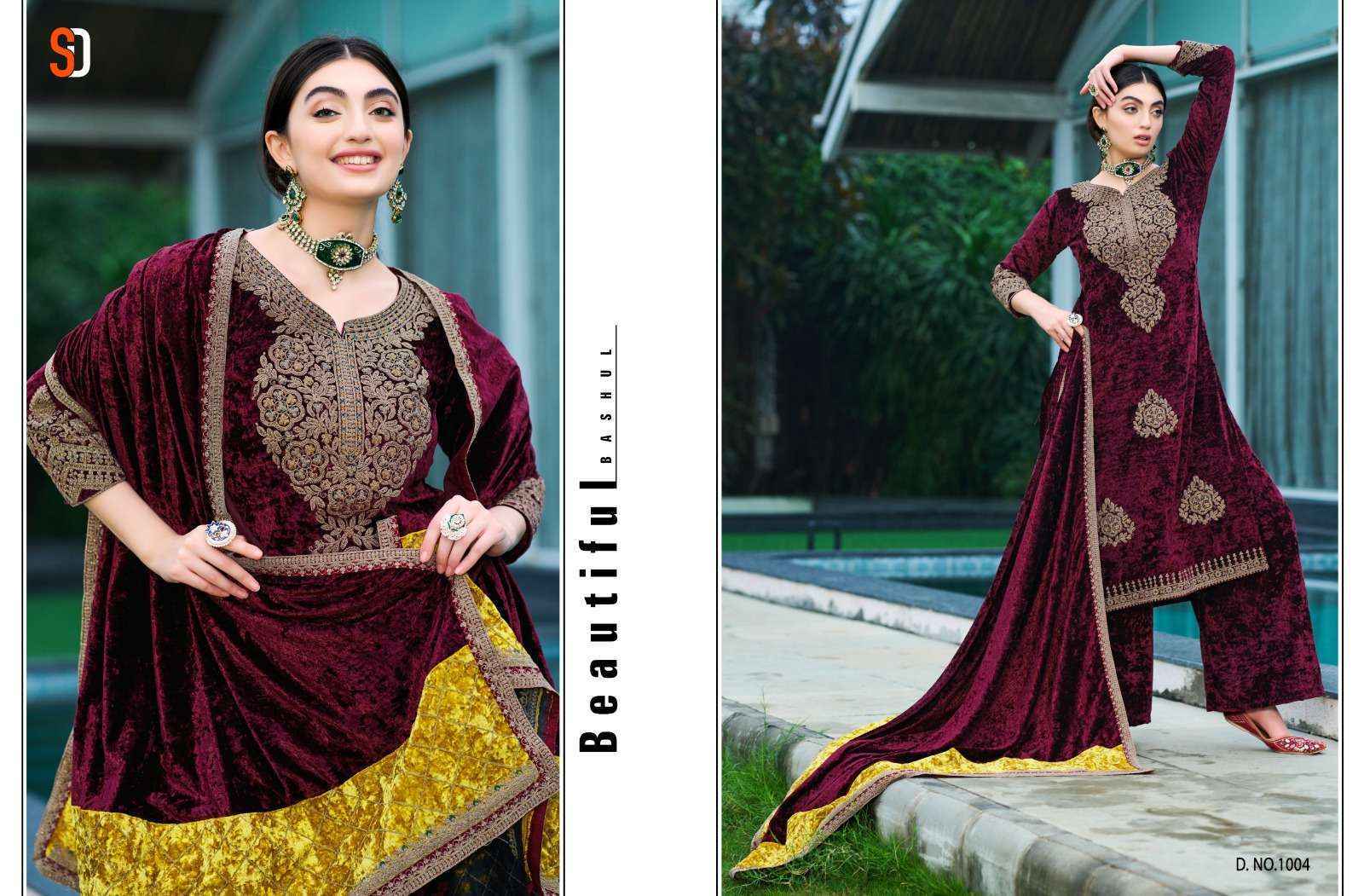 Shraddha Designer Noor Velvet Dress Material Wholesale Online Mumbai