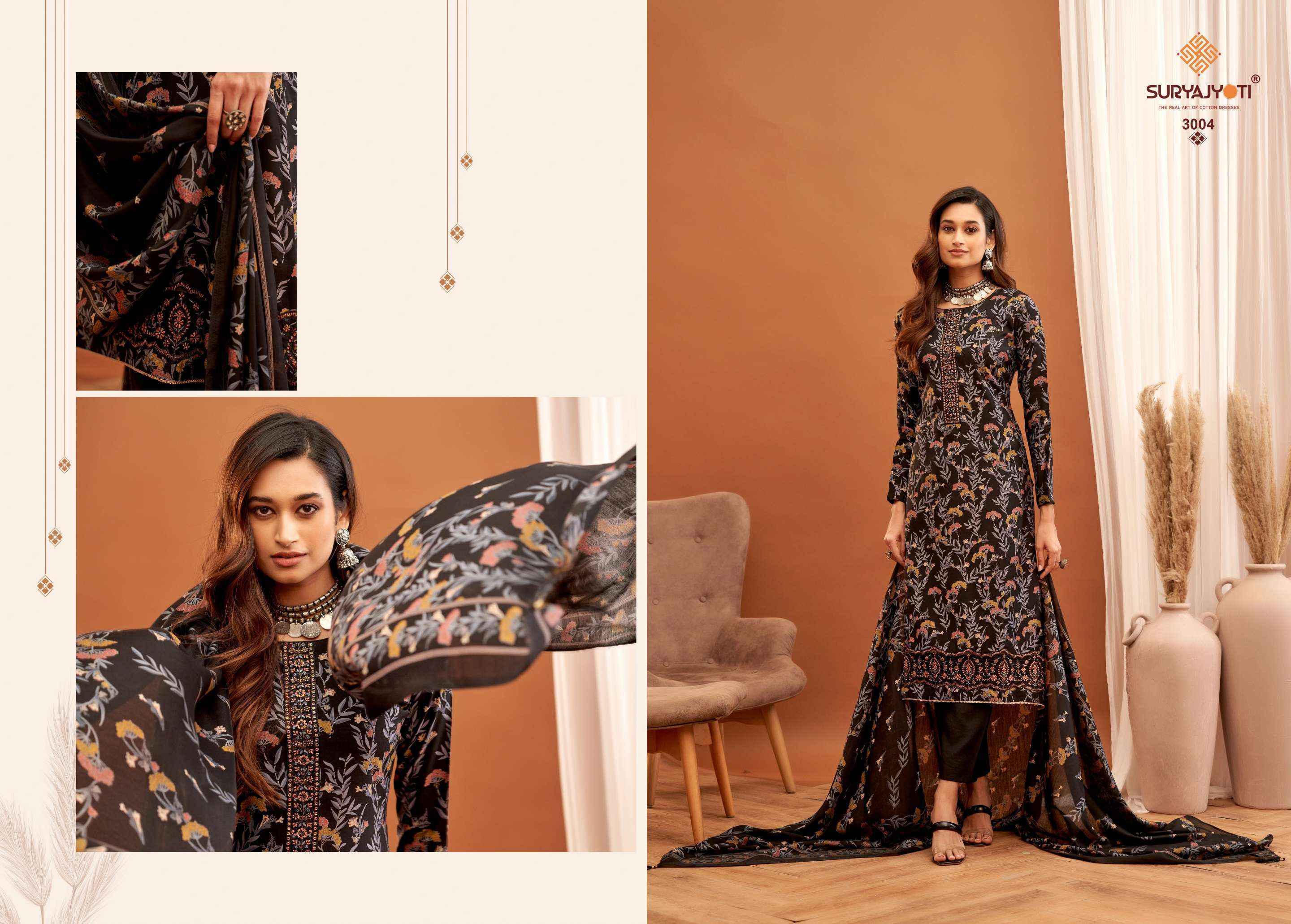 Suryajyoti Kanika Vol-3 Modal Dress Material (6 pcs Catalogue)
