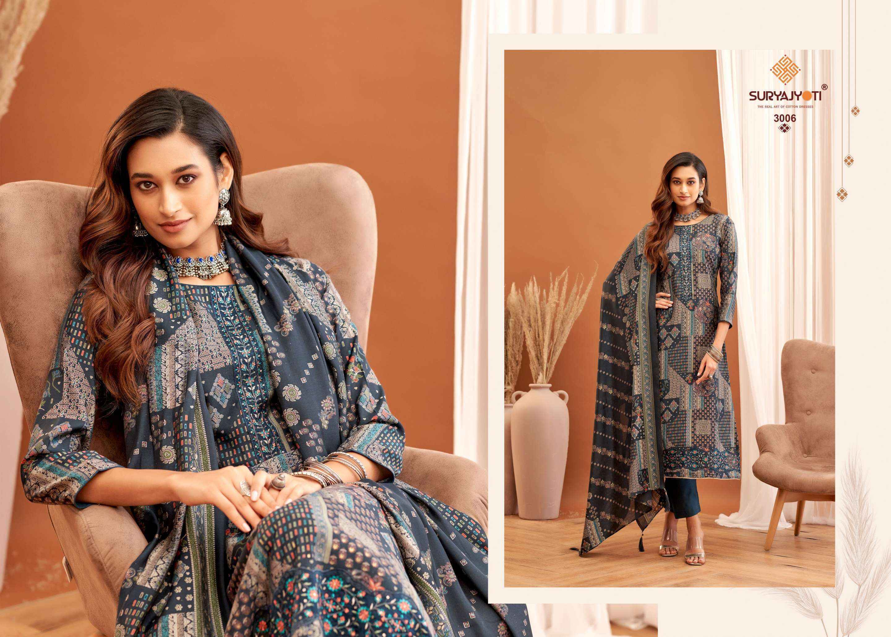 Suryajyoti Kanika Vol-3 Modal Dress Material (6 pcs Catalogue)