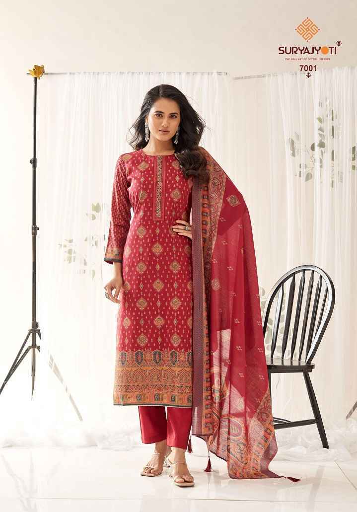Suryajyoti Pushpa Vol-7 Modal Dress Material (8 pcs Catalogue)