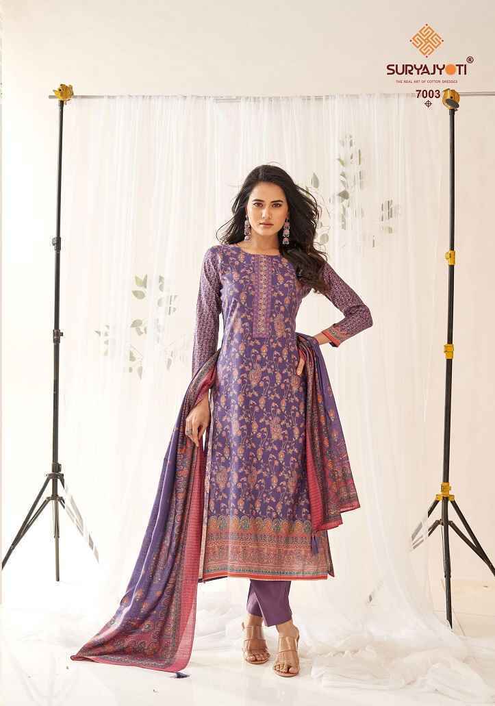 Suryajyoti Pushpa Vol-7 Modal Dress Material (8 pcs Catalogue)