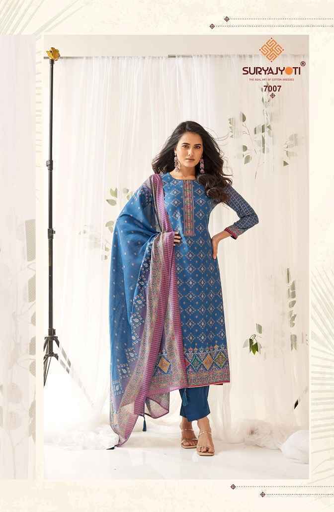 Suryajyoti Pushpa Vol-7 Modal Dress Material (8 pcs Catalogue)