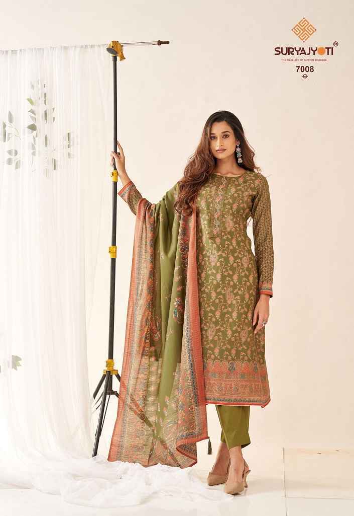 Suryajyoti Pushpa Vol-7 Modal Dress Material (8 pcs Catalogue)