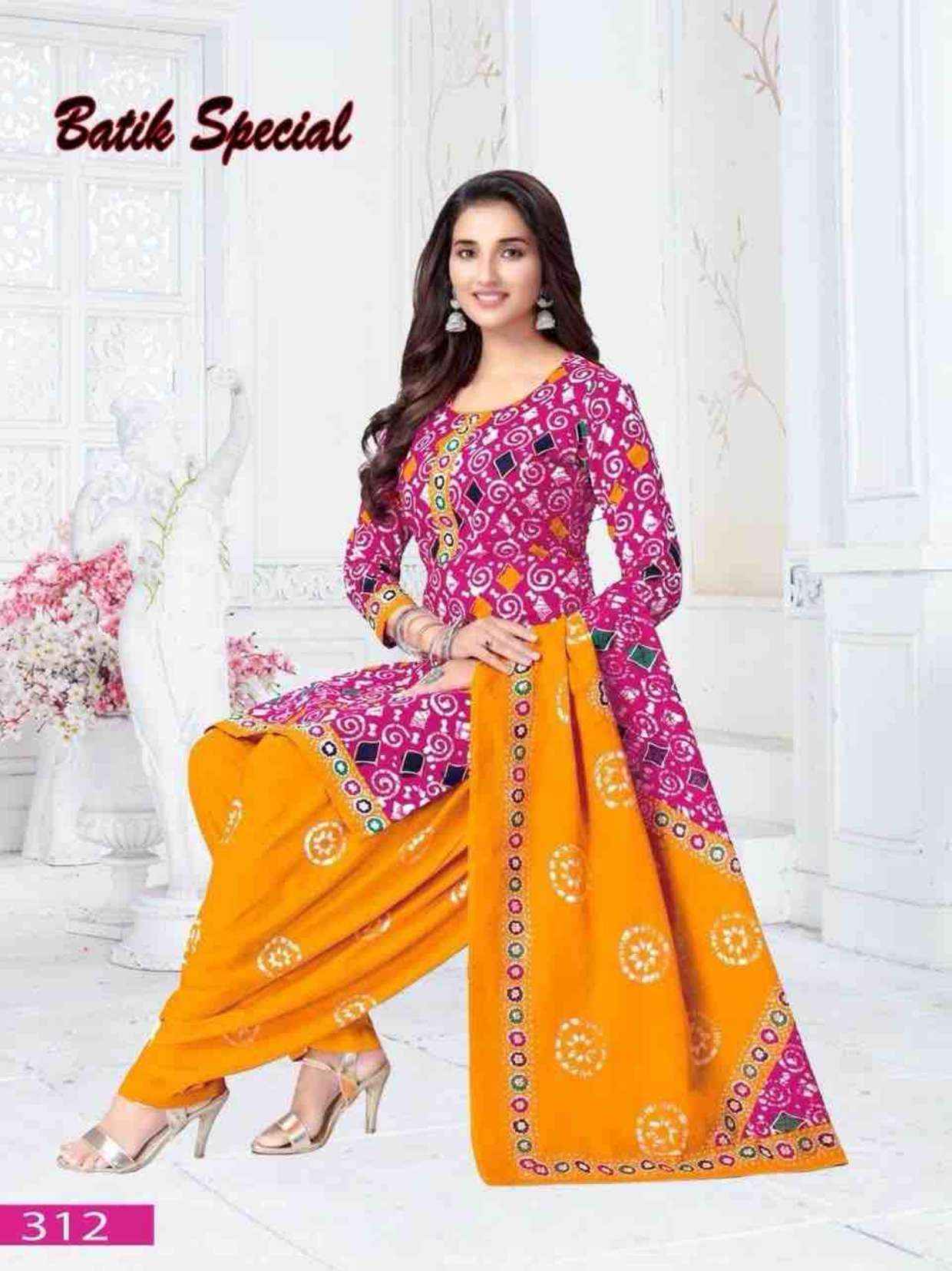 Vandana‎ Creation Batik‎ Special‎ Vol-3 Cotton Dress Material (12 pcs Catalogue)