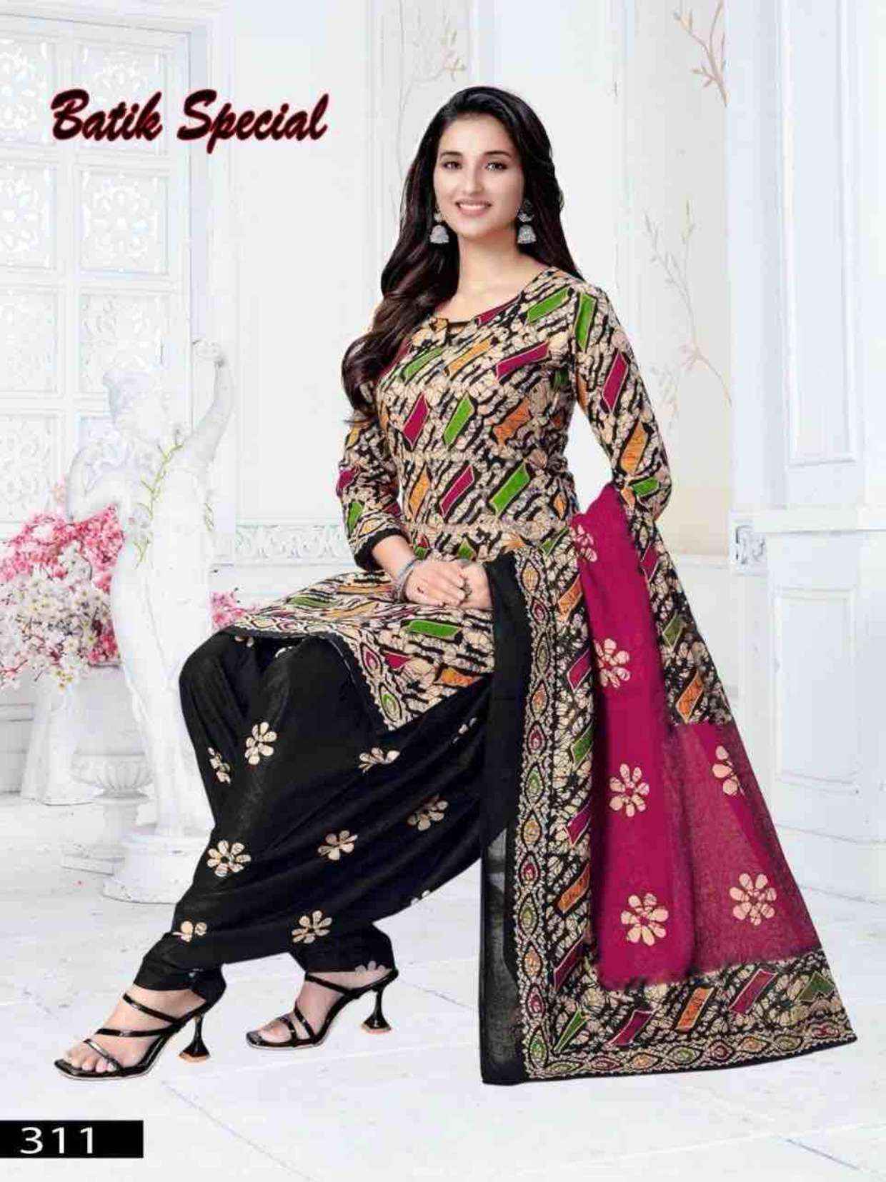 Vandana‎ Creation Batik‎ Special‎ Vol-3 Cotton Dress Material (12 pcs Catalogue)