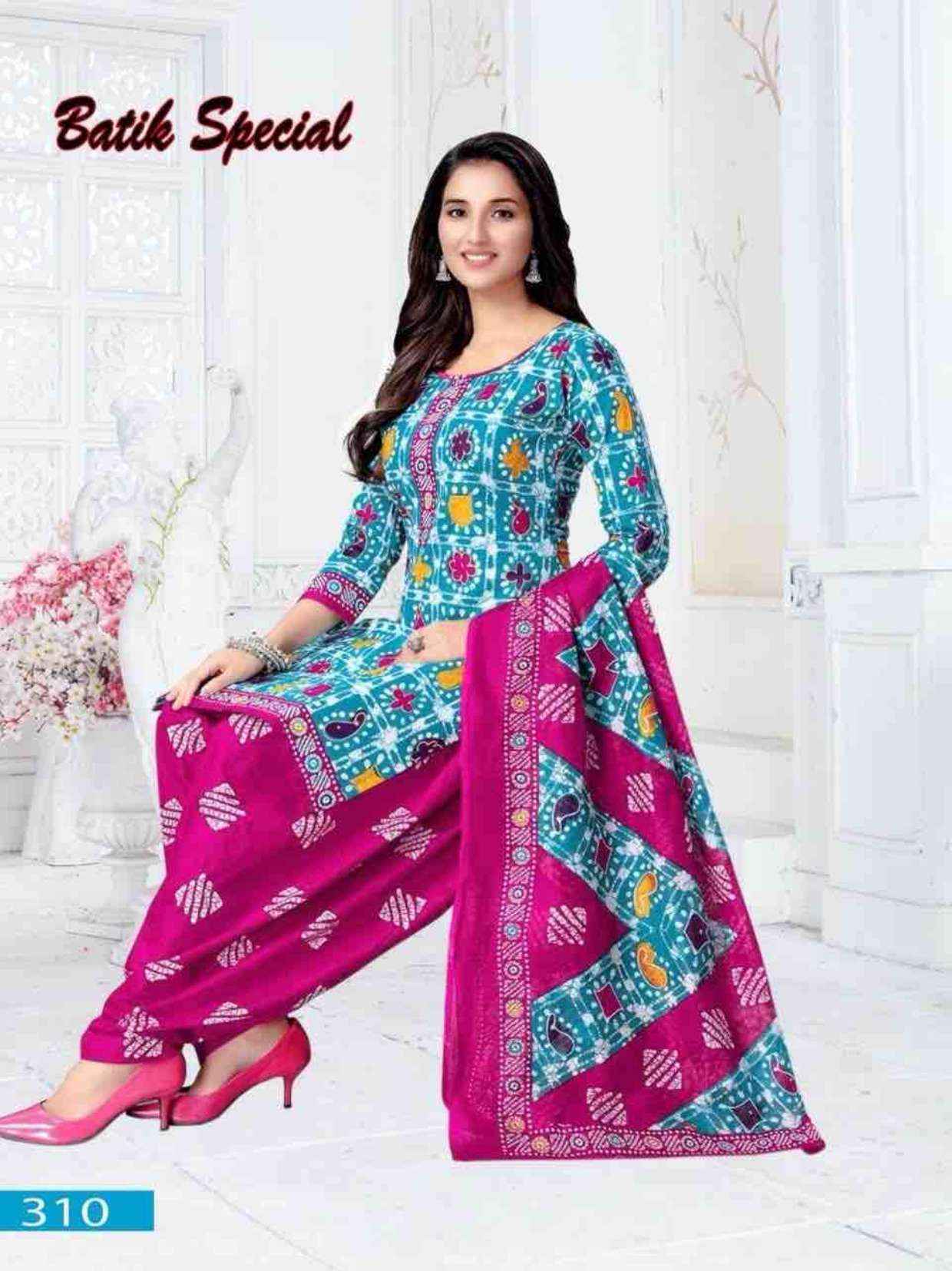 Vandana‎ Creation Batik‎ Special‎ Vol-3 Cotton Dress Material (12 pcs Catalogue)