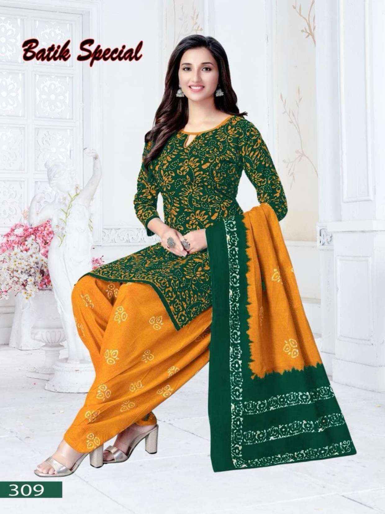 Vandana‎ Creation Batik‎ Special‎ Vol-3 Cotton Dress Material (12 pcs Catalogue)